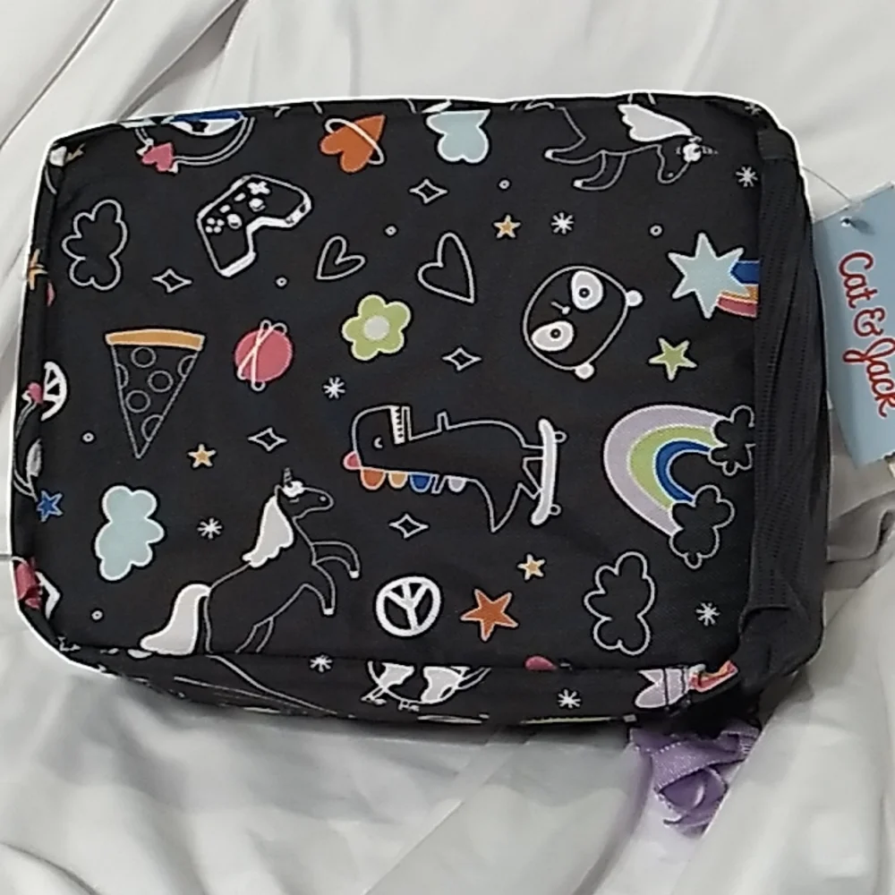 Cat & Jack Rainbow, Dinosaur, Pizza, World Lunch Bag
